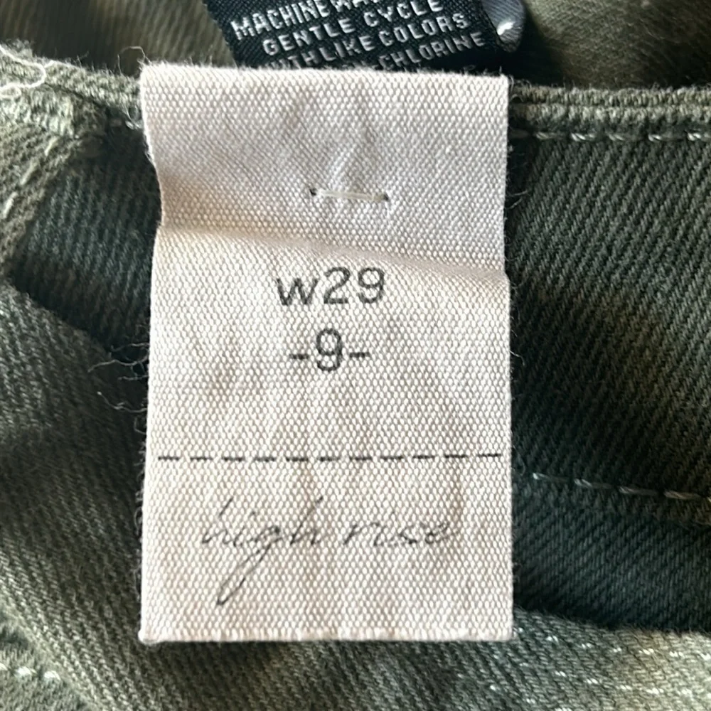Vanilla Star high rise green belted jeans size 29